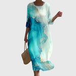 Hayley™ | Robe Maxi Florale Élégante | Maya Deauville