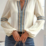 Jeffiner™ | Blouse en Dentelle Élégante | Maya Deauville