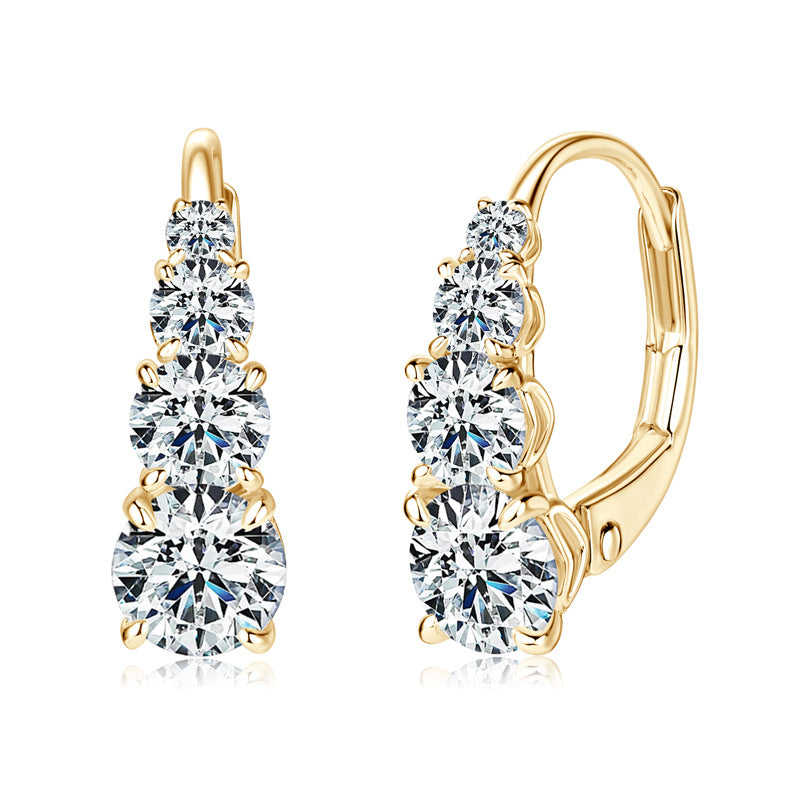 Carol™ | boucles d’oreilles quatre pierres | Maya Deauville