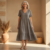 Bexley | Robe d’été décontractée à col en V | Maya Deauville