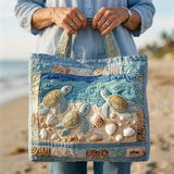 Sac cabas matelassé artisanal – tortues marines