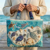 Sac cabas artisanal – duo de tortues