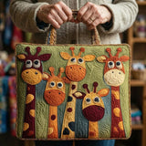 Sac cabas matelassé – girafe