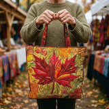 Sac cabas artisanal – érable au coucher du soleil
