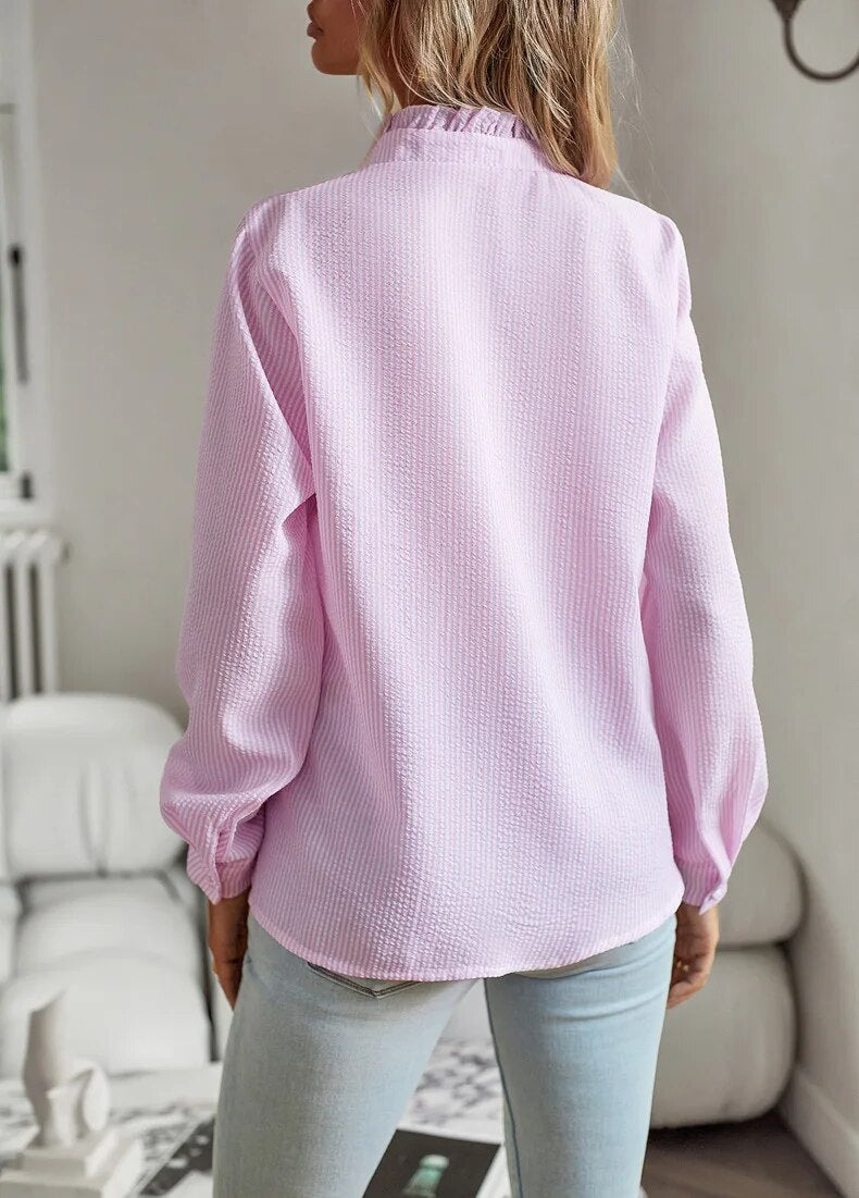 Audrey™ | Blouse élégante à manches longues | Maya Deauville