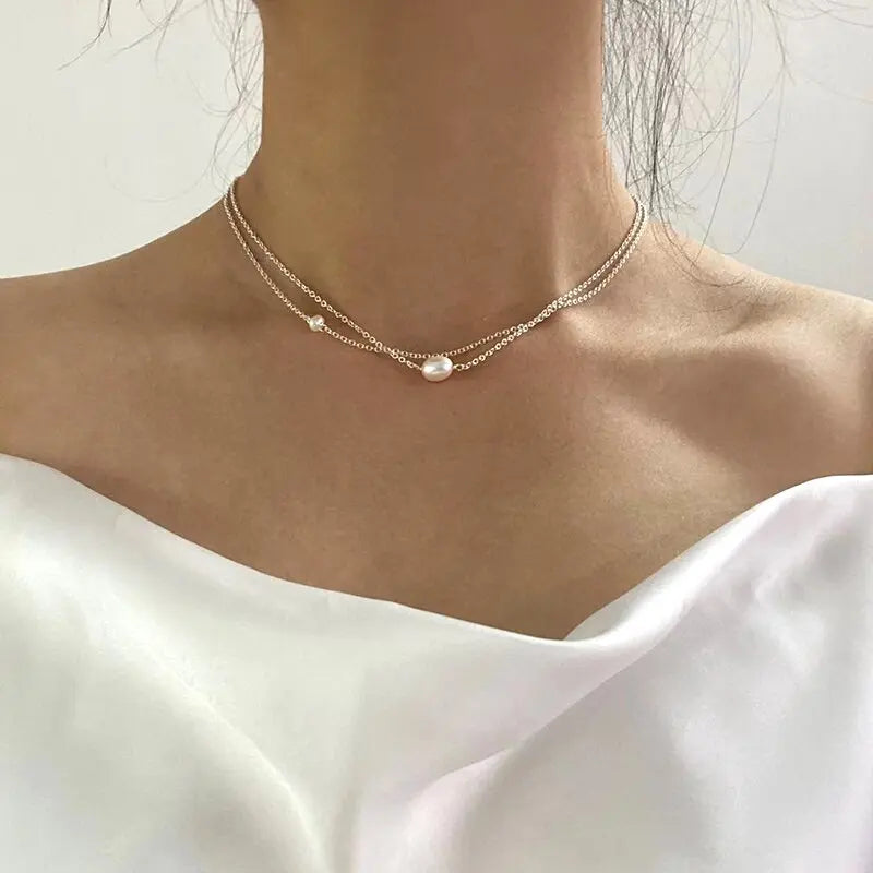 Collier Classique avec Perles d’Eau Douce | Maya Deauville