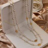 Collier élégant en Perles Dorées | Maya Deauville