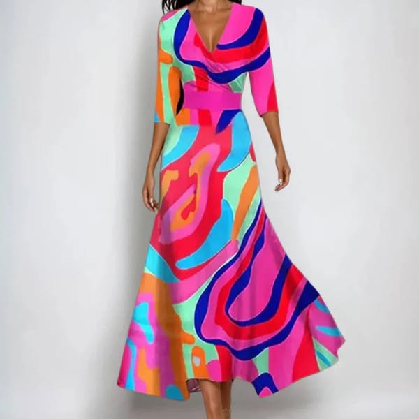 Emily | Robe Florale Élégante | Maya Deauville