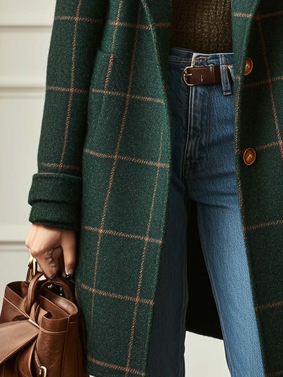 Lea™ | Veste rétro à carreaux pour femmes | Maya Deauville