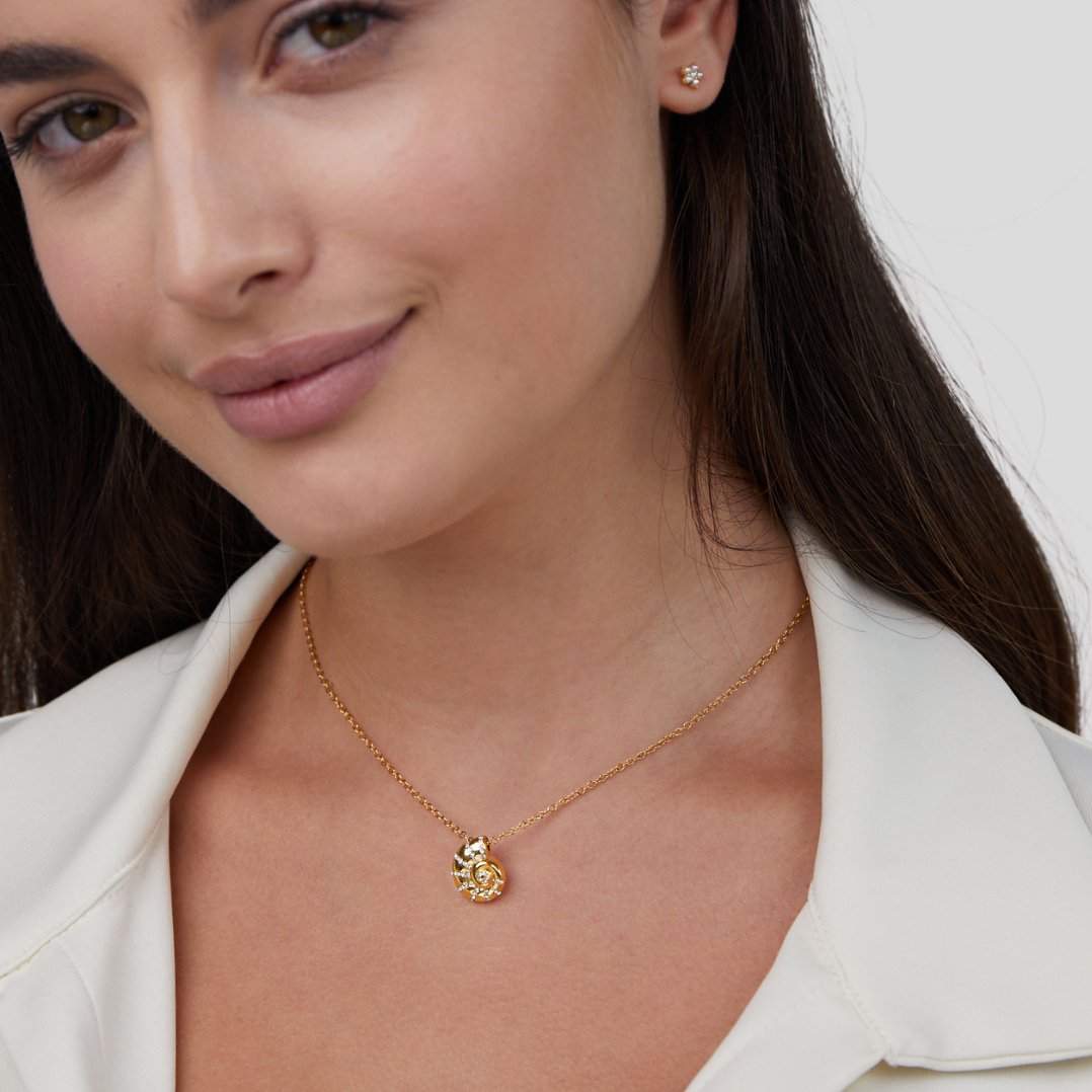 Collier Pendentif Coquillage en Cristal | Maya Deauville