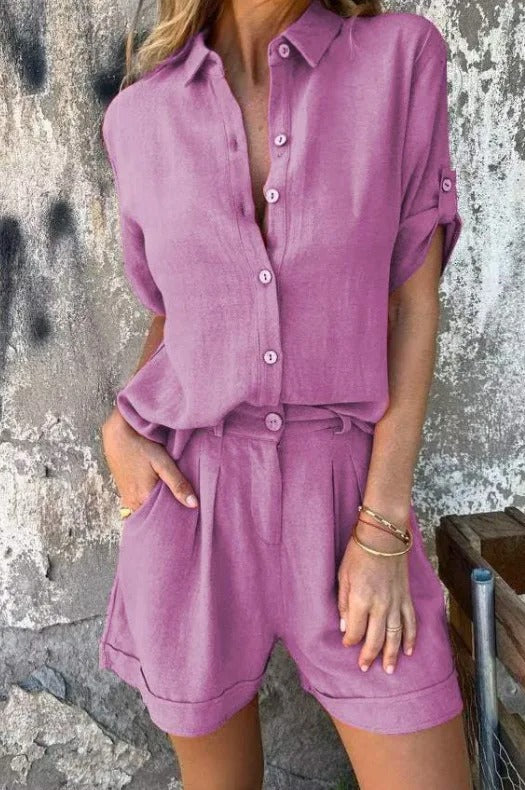 Melda | Ensemble Boutonné Aéré | Maya Deauville