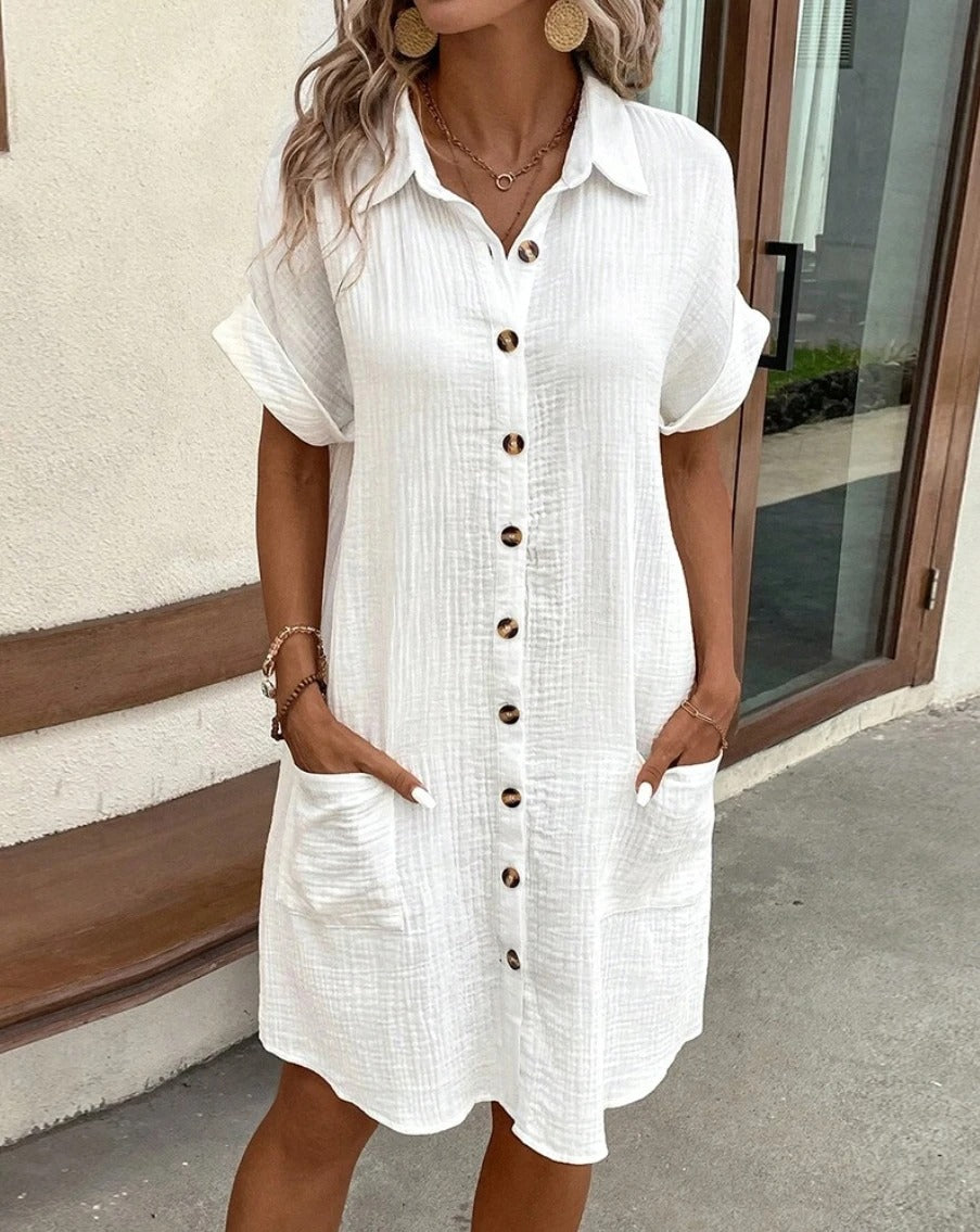 Dani™ | Robe d’Été Femme à Col en V | Maya Deauville