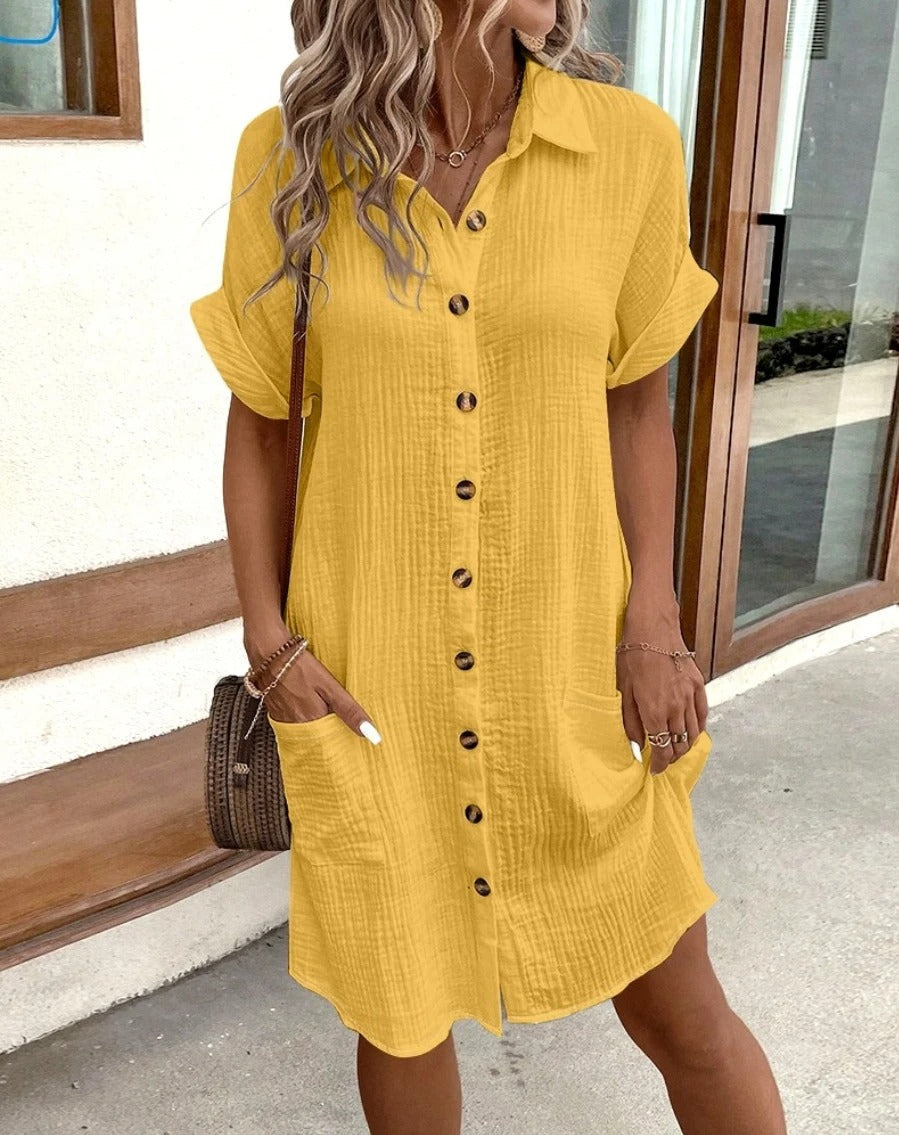 Dani™ | Robe d’Été Femme à Col en V | Maya Deauville