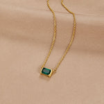 Collier Émeraude Délicat | Maya Deauville