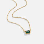 Collier Émeraude Délicat | Maya Deauville