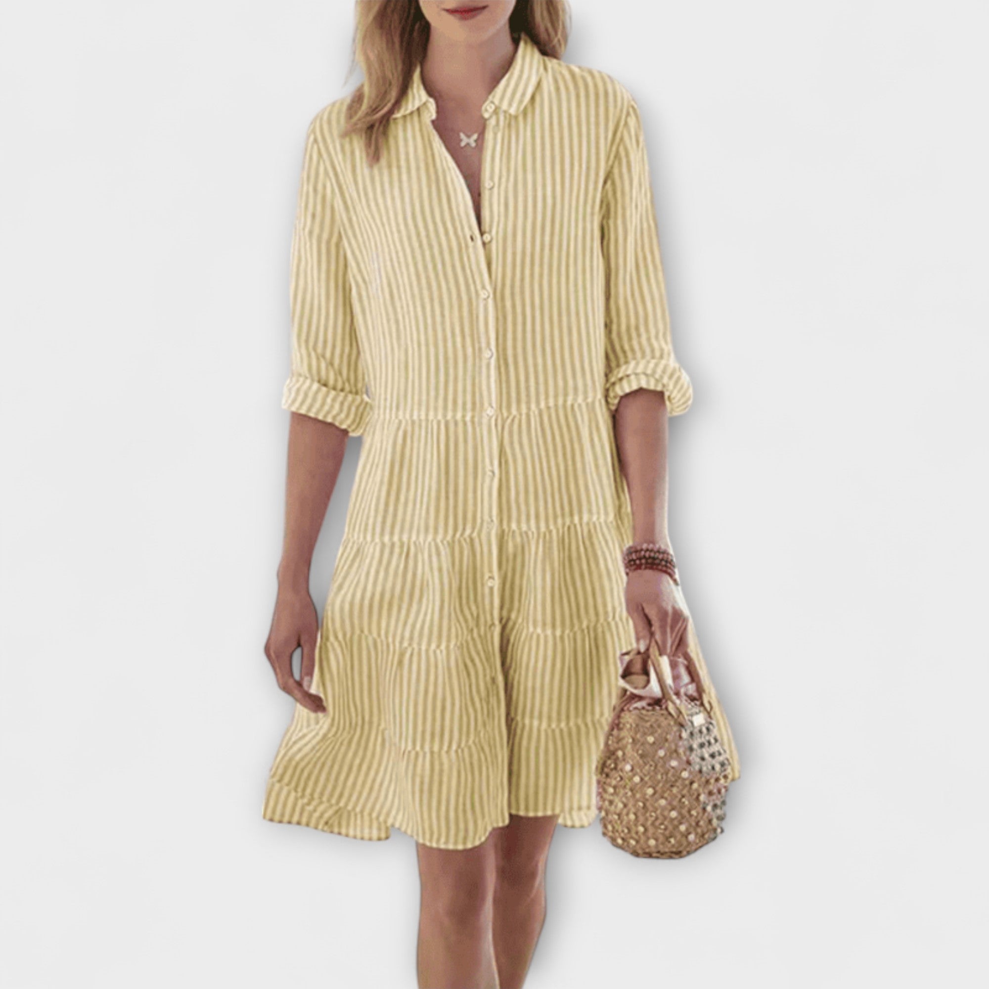 Nadie | Robe Rayée Aérée | Maya Deauville