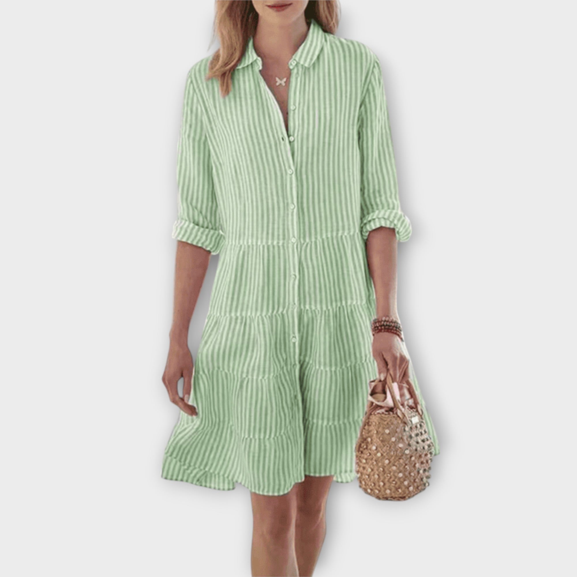 Nadie | Robe Rayée Aérée | Maya Deauville