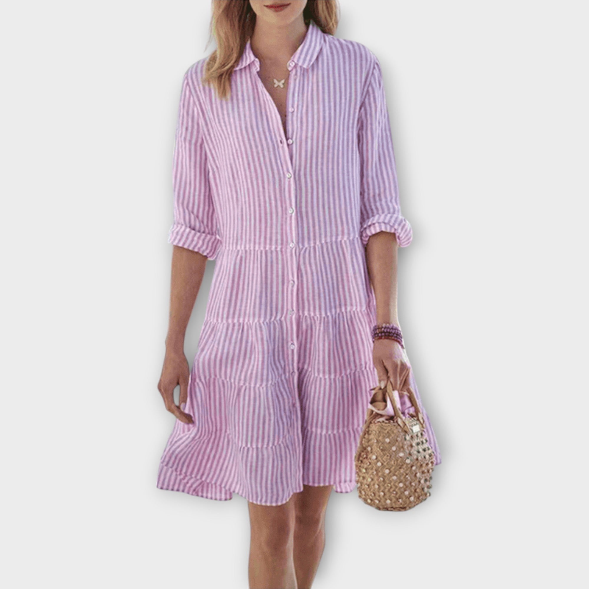 Nadie | Robe Rayée Aérée | Maya Deauville