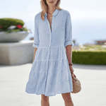 LOLITA | Robe à rayures côtières aérienne | Maya Deauville