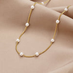 Collier à chaîne avec perles | Maya Deauville