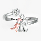 Anne™ – bague motif animaux (Rose) | Maya Deauville