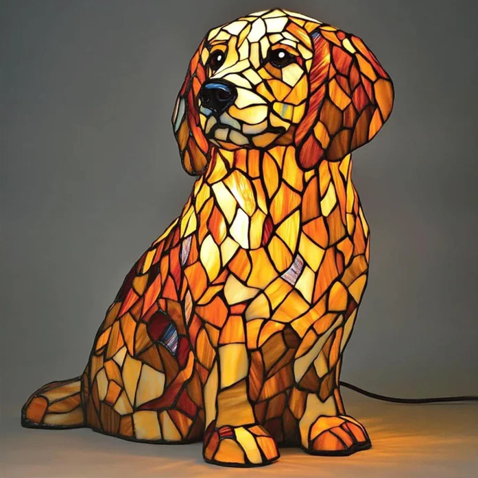 Figurine Lily, Golden Retriever lumineux