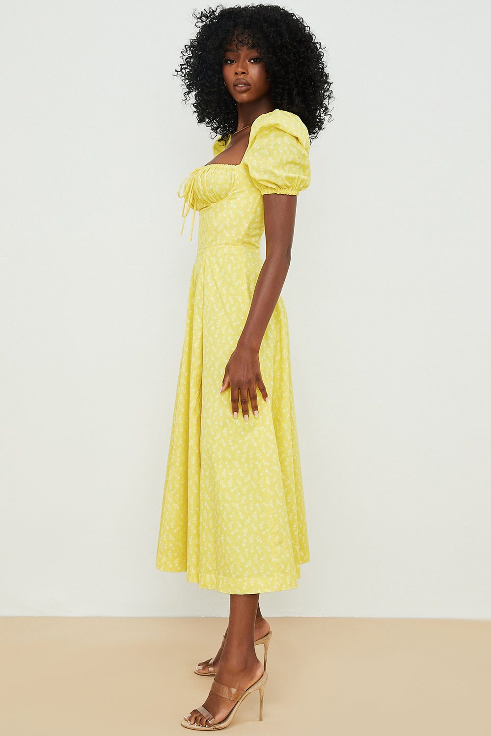 Aviana | Robe à Manches Bouffantes Bloom | Maya Deauville