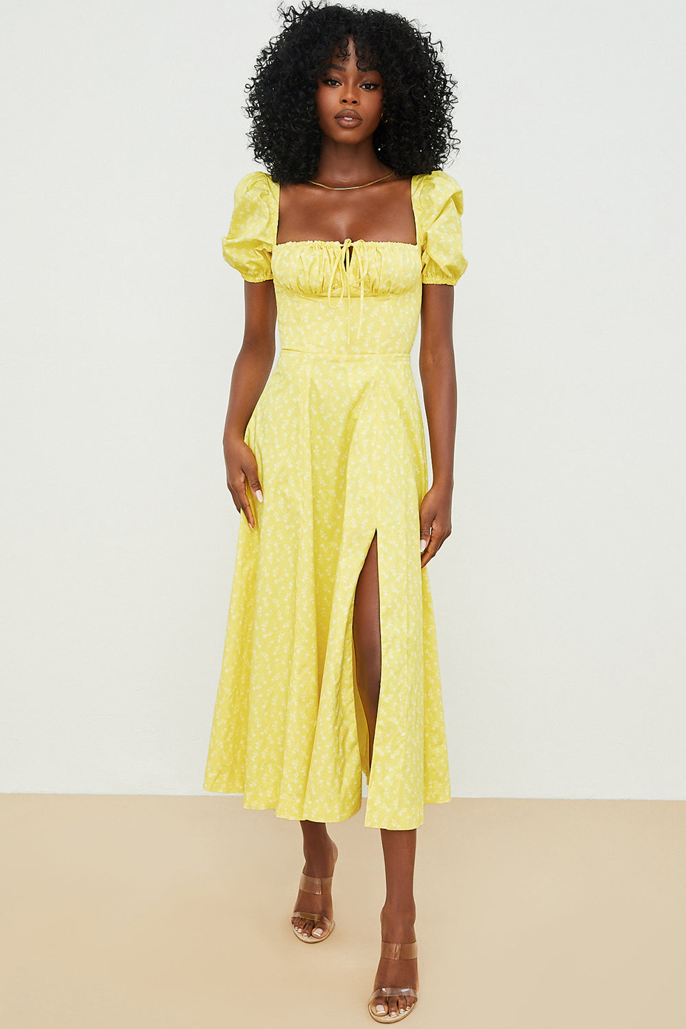 Aviana | Robe à Manches Bouffantes Bloom | Maya Deauville