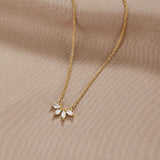 Collier Feuille en Cristal | Maya Deauville