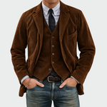 Tommy™ | Ensemble 2 pièces : Blazer et Gilet en Velours | Maya Deauville