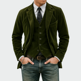 Tommy™ | Ensemble 2 pièces : Blazer et Gilet en Velours | Maya Deauville