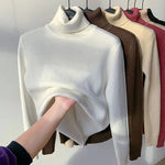 Delphine™ | Pull Luxe Col Roulé Doublé en Fleece | Maya Deauville