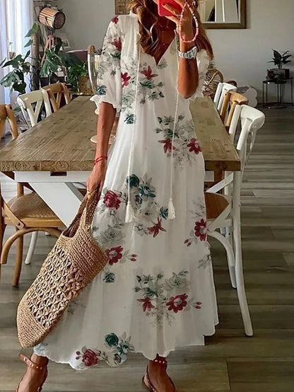 Michaela™ | Robe bohème flatteuse | Maya Deauville