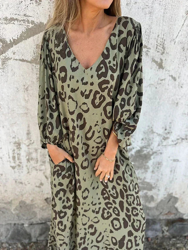 Jessa | Robe Maxi Léopard | Maya Deauville