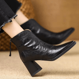 Claudia | Bottines de luxe à talon moyen | Maya Deauville