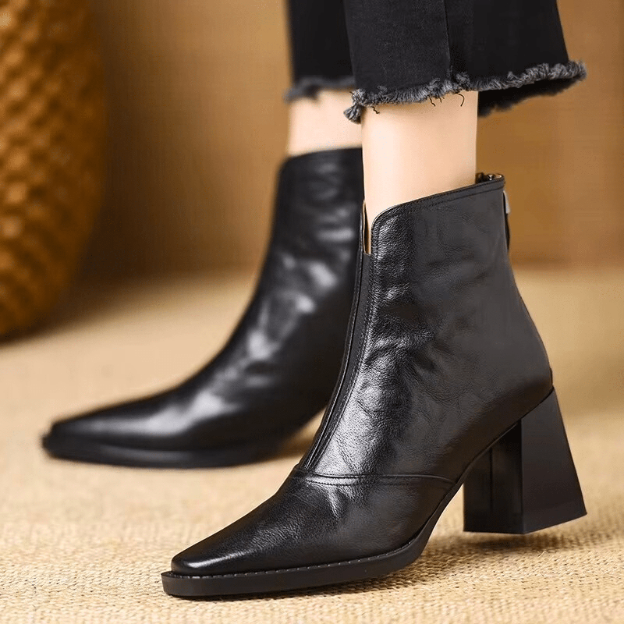 Claudia | Bottines de luxe à talon moyen | Maya Deauville
