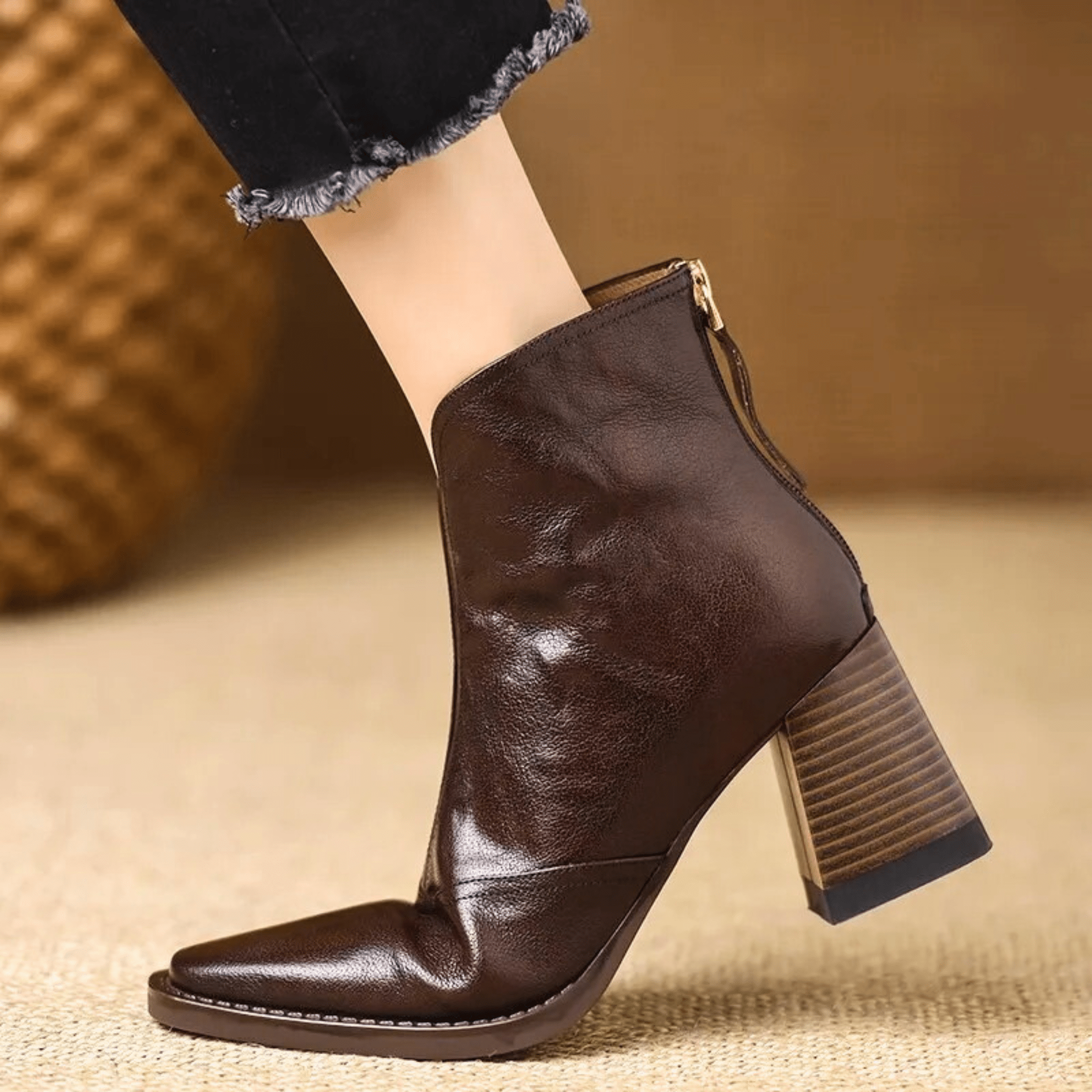Claudia | Bottines de luxe à talon moyen | Maya Deauville