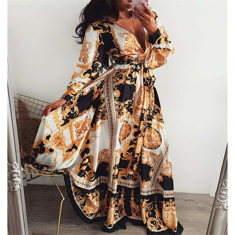 Faye™ | Robe imprimée bohème | Maya Deauville