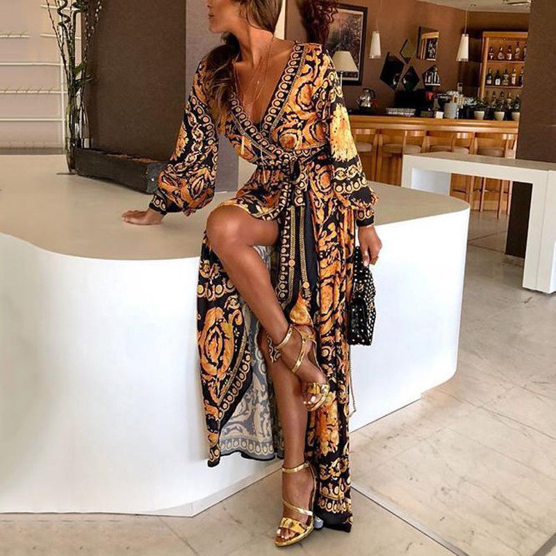 Faye™ | Robe imprimée bohème | Maya Deauville